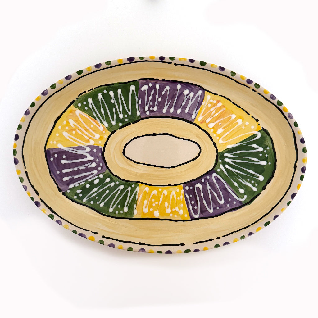 King Cake Oval Platter