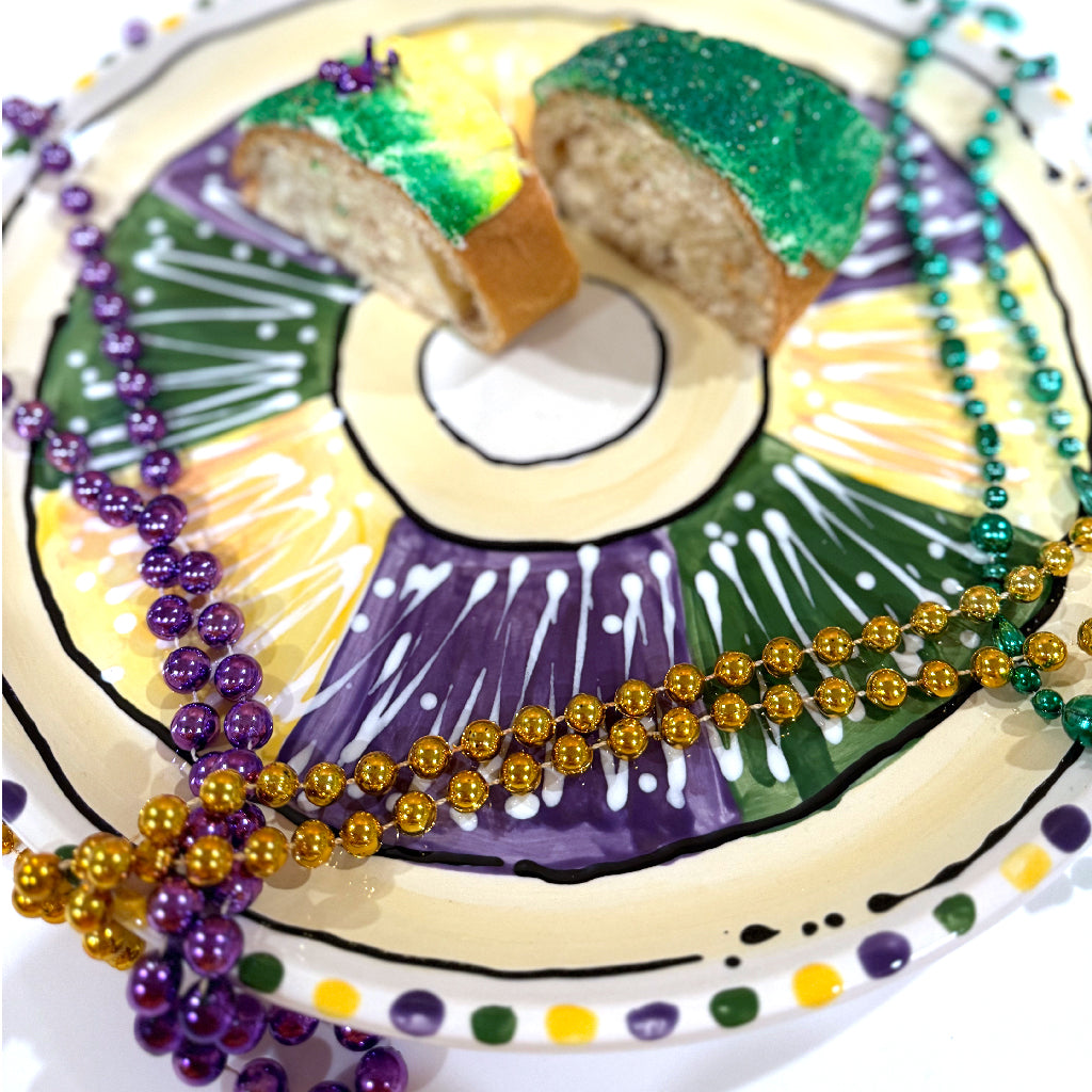 King Cake Round Platter