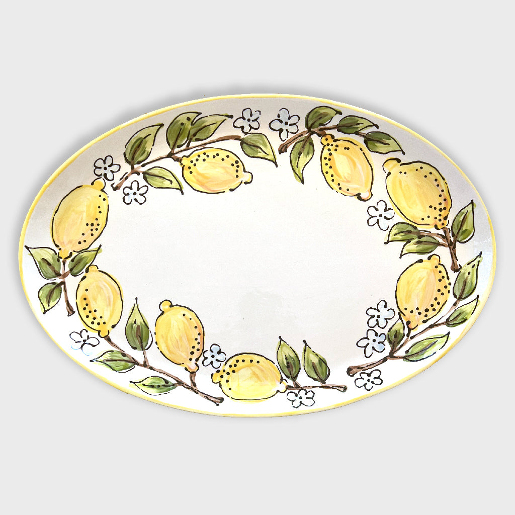 Fable Oval Platter - Speckled White – Simone & Ivy